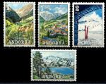 Испанская Андорра 1972 г. • Mi# 72-75 • туризм, ландшафты • полн. серия • MNH OG VF