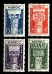 Французское Марокко 1952 г. • Iv# 315-318 • 15 - 50 fr. • сотрудничество с Францией • полн. серия • MH OG VF ( кат. - €12 )