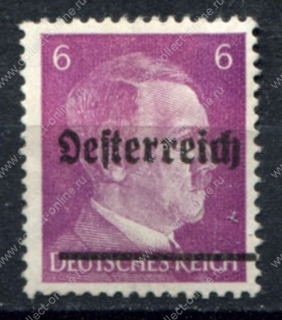 Австрия • оккупация • Шейбс 1945 г. • 6 pf. • надпечатка тип I • MNH OG VF заверка! ®