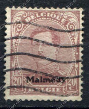 Германия • Бельгийская оккупация • Мальмеди 1920 г. • Mi# 6 • 20 c. • надпечатка • Used F-VF ( кат. - €3)