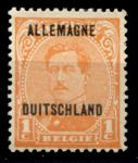 Германия • Бельгийская оккупация 1919 г. • Mi# 1 • 1 c. • надпечатка • MNH OG VF ( кат. - €2)