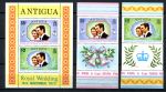 Антигуа 1973 г. • Mi# 310-311, block 21 • Королевская свадьба • полн. серия + блок • MNH OG VF