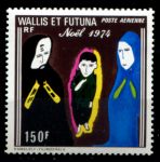 Уоллис и Футуна 1974 г. • Mi# 259 • 150 fr. • Рождество • авиапочта • MNH OG VF