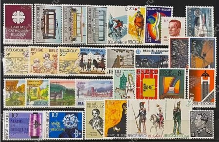 Бельгия 1983 г. • Mi# 2130-2163 • годовой набор • 34 марки • MNH OG VF