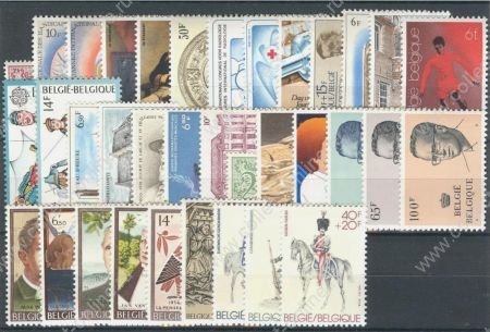 Бельгия 1981 г. • Mi# 2050-2085, Bl. 51 • годовой набор • 35 марок + блок • MNH OG VF