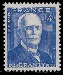Франция 1944 г. • Iv# 599 • 4 fr. • Эдуард Бранли • MNH OG VF