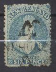 НОВАЯ ЗЕЛАНДИЯ 1871г. GB# 136 / 6d. / USED F-VF