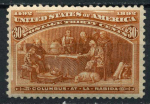 США 1893 г. • SC# 239 • 30 c. • Колумбова выставка • Совещание в Ла-Рабиде • MH OG XF- ( кат. - $325 )