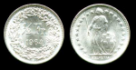 Швейцария 1964 г. B (Берн) • KM# 23 • ½ франка • серебро • регулярный выпуск • MS BU люкс!