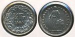 Швейцария 1960 г. B (Берн) • KM# 23 • ½ франка • серебро • регулярный выпуск • MS BU