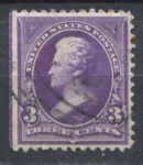 США 1894 г. • SC# 253 • 3 c. • Эндрю Джексон • стандарт • Used F-VF ( кат.- $ 10 )