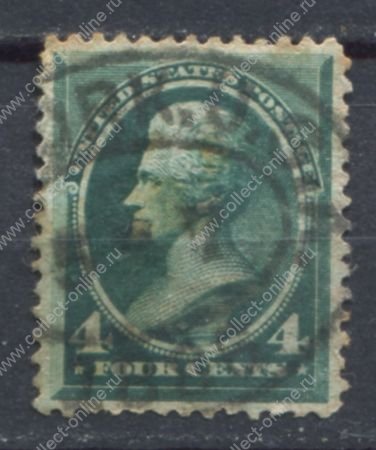 США 1883 г. • SC# 211 • 4 c. • Президент Эндрю Джексон • Used VF ( кат. - $25 )