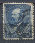 США 1888 г. • SC# 216 • 5 c. • Президент Джеймс Абрахам Гарфилд • Used VG ( кат. - $18 )