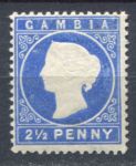 Гамбия 1886-1893 гг. • Gb# 27 • 2½ d. • Королева Виктория • стандарт • MH OG VF ( кат. - £10 )