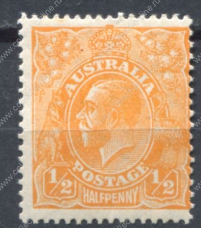 Австралия 1926-1930(1927) • Gb# 85 • 1/2 d. Георг V • стандарт • MLH OG VF ( кат. - £7.50 )