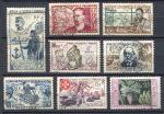 Французская Западная Африка 1952-1958 гг. • одиночки • 8 марок • Used VF