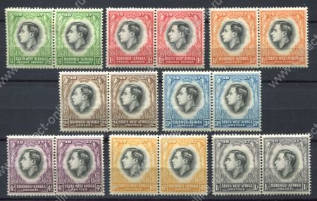 Юго-западная Африка 1937 г. • Gb# 97-104 • ½ d. - 1 sh. • Коронация Георга VI • полн. серия • MNH OG VF
