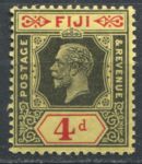 Фиджи 1922-1929 гг. • Gb# 235a • 4 d. • Георг V • на лимонной бумаге • стандарт • MNH OG XF ( кат. - £10 )