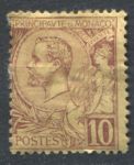 Монако 1891-1921 гг. • SC# 15 • 10 c. • 2-й выпуск • Князь Альберт I • стандарт • MH OG F ( кат.- $ 120 )
