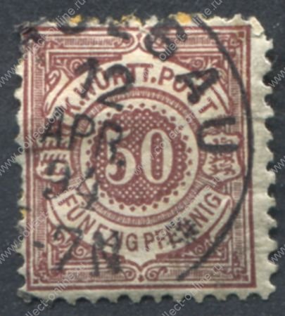 Вюртемберг 1890-1894 гг. • Mi# 58 • 50 pf. • стандарт • Used F-VF ( кат.- € 85 )