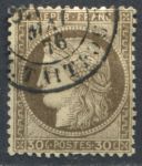 Франция 1872-1875 гг. • Sc# 62 • 30 c. • Церера • стандарт • Used F-VF ( кат.- $6 )