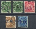 Филиппины 1906-1911 гг. • SC# • 2 .. 10 c. • основной выпуск • официальная почта ( 5 марок ) • Used VF
