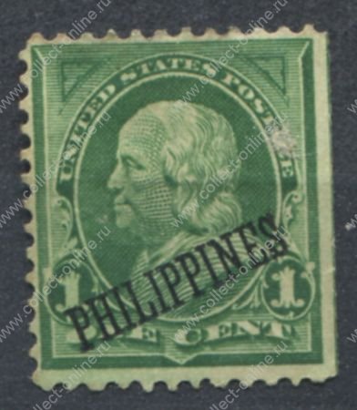 Филиппины 1899-1900 гг. • SC# 213 • 1 c. • надпечатка на стандарте США • стандарт • MNG VF