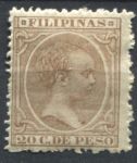 Филиппины 1890-1897 гг. • SC# 174 • 20 c. • Альфонсо XIII • стандарт • MH OG VF