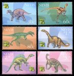 Невис 1999 г. • Sc# 1126-31 • 30 c. - $3 • Динозавры • полн. серия • MNH OG XF ( кат. - $6 )