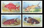 Фиджи 1985 г. • SC# 536-9 • 40 c. - $1 • рыбы • полн. серия • MNH OG XF ( кат.- $10 )