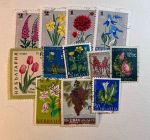 Флора(цветы, растения ...) • набор 105 разных иностранных марок • Used VF