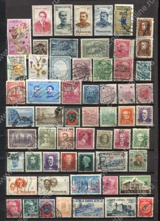 Иностранные марки • XX век • набор 58 разных • Used F-VF • 8 руб. за шт.