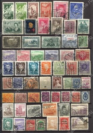 Иностранные марки • XX век • набор 59 разных • Used F-VF • 8 руб. за шт.