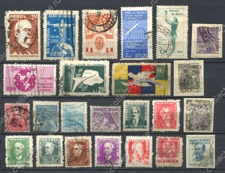 Бразилия XX век • набор 24 разные, старые марки • Used VF