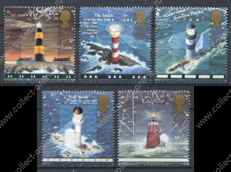 Великобритания 1998 г. • Gb# 2034-8 • 20 - 63 p. • Маяки Британии • полн. серия • MNH OG XF