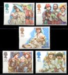 Великобритания 1994 г. • Gb# 1843-7 • 19 - 41 p. • Рождество • полн. серия • MNH OG XF