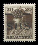 Югославия • Хорватия и Славония 1918 г. • SC# 2L25 • 20 f. • надпечатка на марках Венгрии • MNH OG XF
