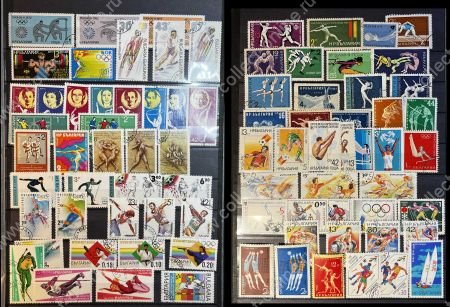 Болгария • спорт • набор 80+ разных старых марок • Used VF