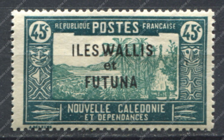 Уоллис и Футуна 1939-1940 гг. • Iv# 78 • 45 c. • надп. на марках Новой Каледонии (осн. выпуск) • MH OG VF