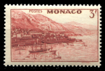 Монако 1939-1946 гг. • Sc# 172 • 3 fr. • осн. выпуск • бухта Монте-Карло • MNH OG XF