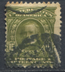 США 1902-1903 гг. • SC# 309 • 15 c. • Генри Клей • стандарт • Used F-VF ( кат. - $15 )