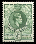 Свазиленд 1938-1954 гг. Gb# 28a • ½ d. • Георг VI • основной выпуск • перф. 13½ x 14 •MH OG VF