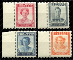 Южная Родезия 1947 г. • Gb# 64-7 • 1 - 6 d. • Королевская семья • портреты • полн. серия • MNH OG XF+
