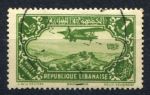 Ливан 1930-1931 гг. • Iv# A40 • 1 pi. • самолет над городом • авиапочта • Used VF