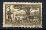 Кот-д'Ивуар 1936-1938 гг. • Iv# 122A • 80 c. • осн. выпуск • вид на порт • Used VF