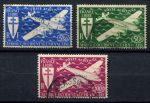 Французская Западная Африка 1947 г. • Iv# A1-3 • 5.5 - 100 fr. • Лондонский выпуск • авиапочта • полн. серия • Used VF ( кат. - €5 )