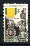 Французская Западная Африка 1952 г. • Iv# 46 • 15 fr. • 100-летие учреждения Воинской медали • Used F-VF ( кат. - €7 )