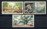 Французская Западная Африка 1954 г. • Iv# A18-20 • 50 - 200 fr. • развитие промышленности и связи • авиапочта • полн. серия • Used VF ( кат. - €6 )