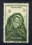 Французская Западная Африка 1947 г. • Iv# 37 • 5 fr. • осн. выпуск • мавританка • MNH OG VF