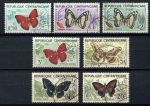Центральноафриканская Республика 1960-1961 гг. • SC# 4-10 • 0.50 - 20 fr. • бабочки • Used VF